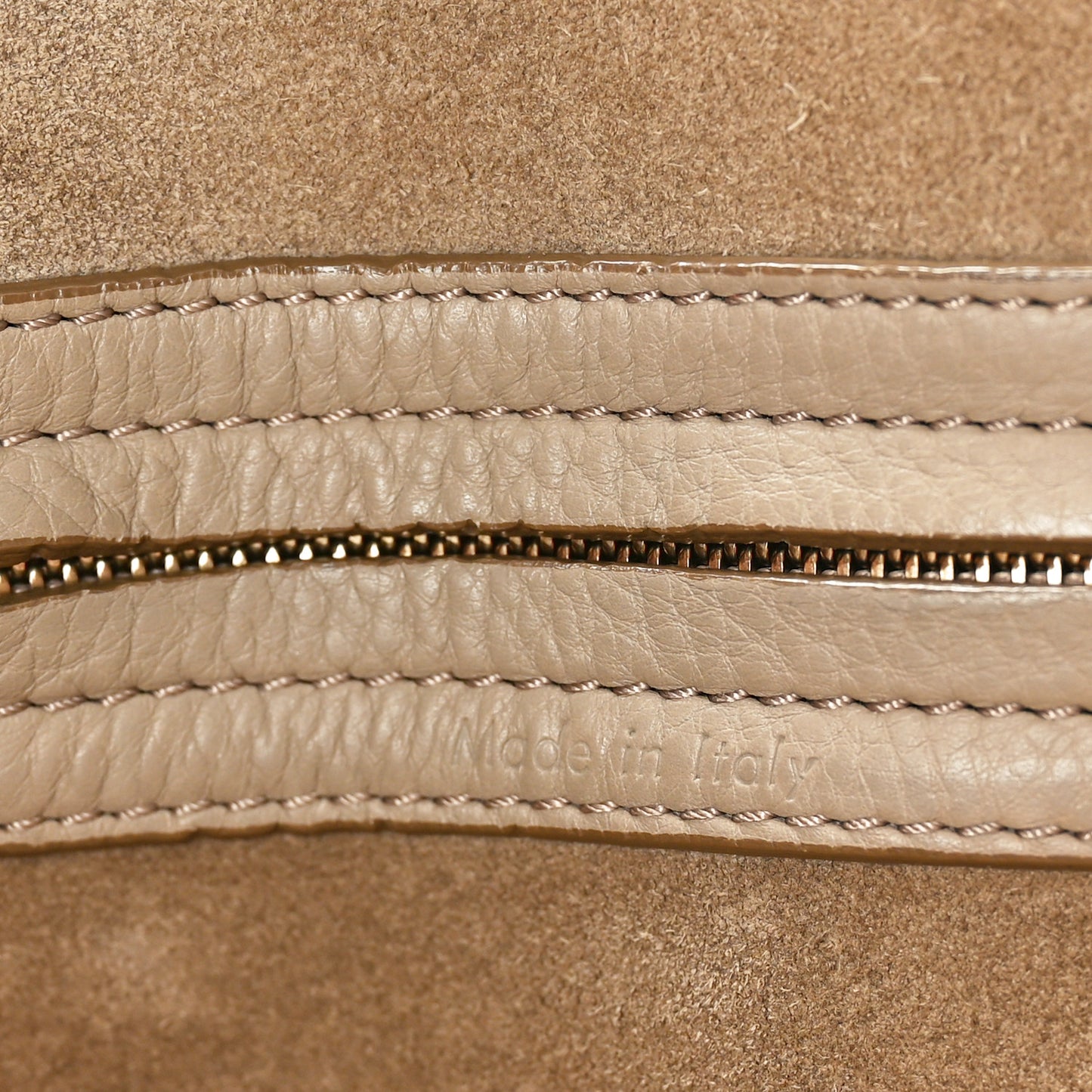 Supple Calfskin Medium Phantom Luggage Beige