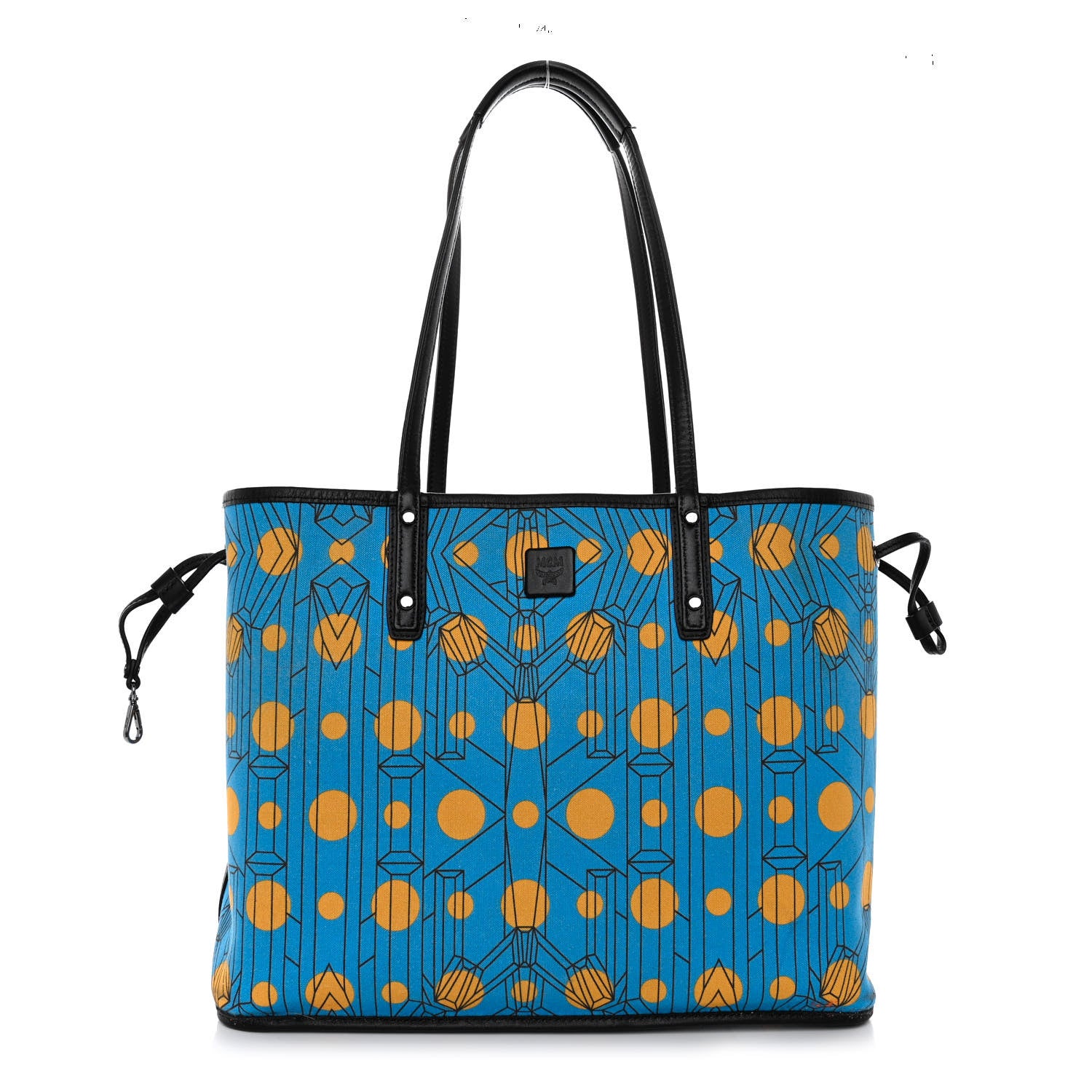 MCM Visetos Medium Liz Reversible Shopper Tote Black 12 of 20
