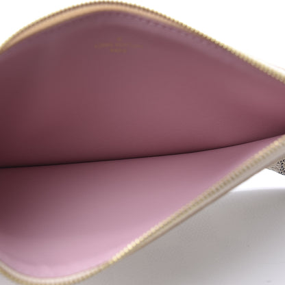 Louis Vuitton Damier Azur Pochette Felicie Chain Wallet Rose Ballerine 8 of 11