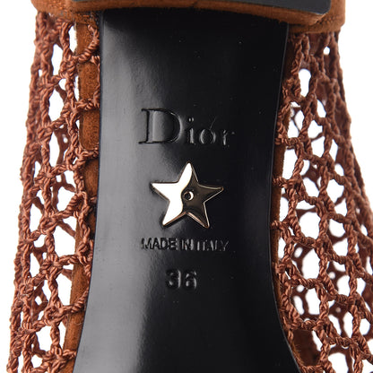 Christian Dior Suede Resille Naughtily-D 30mm Ankle Boots 36 Golden Brown 8 of 10