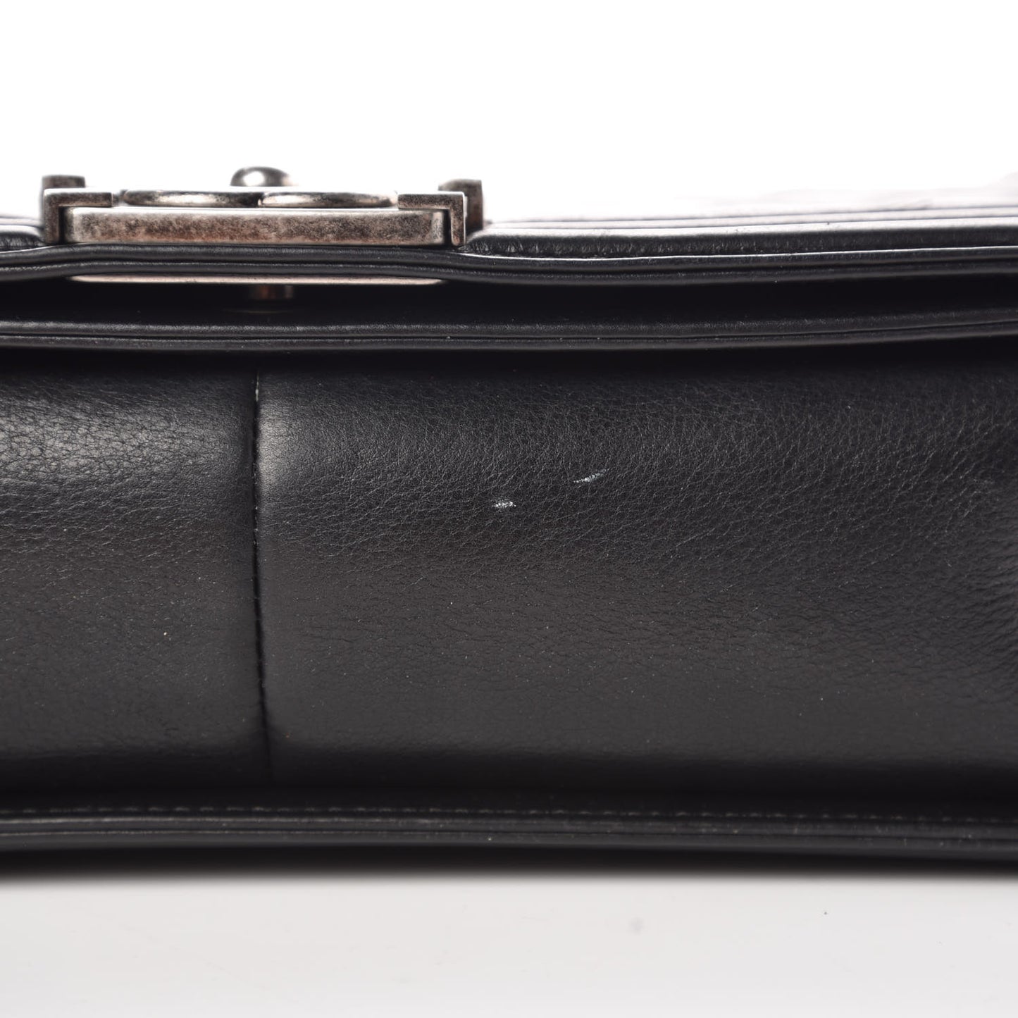 Calfskin Quilted New Medium Boy Flap Black