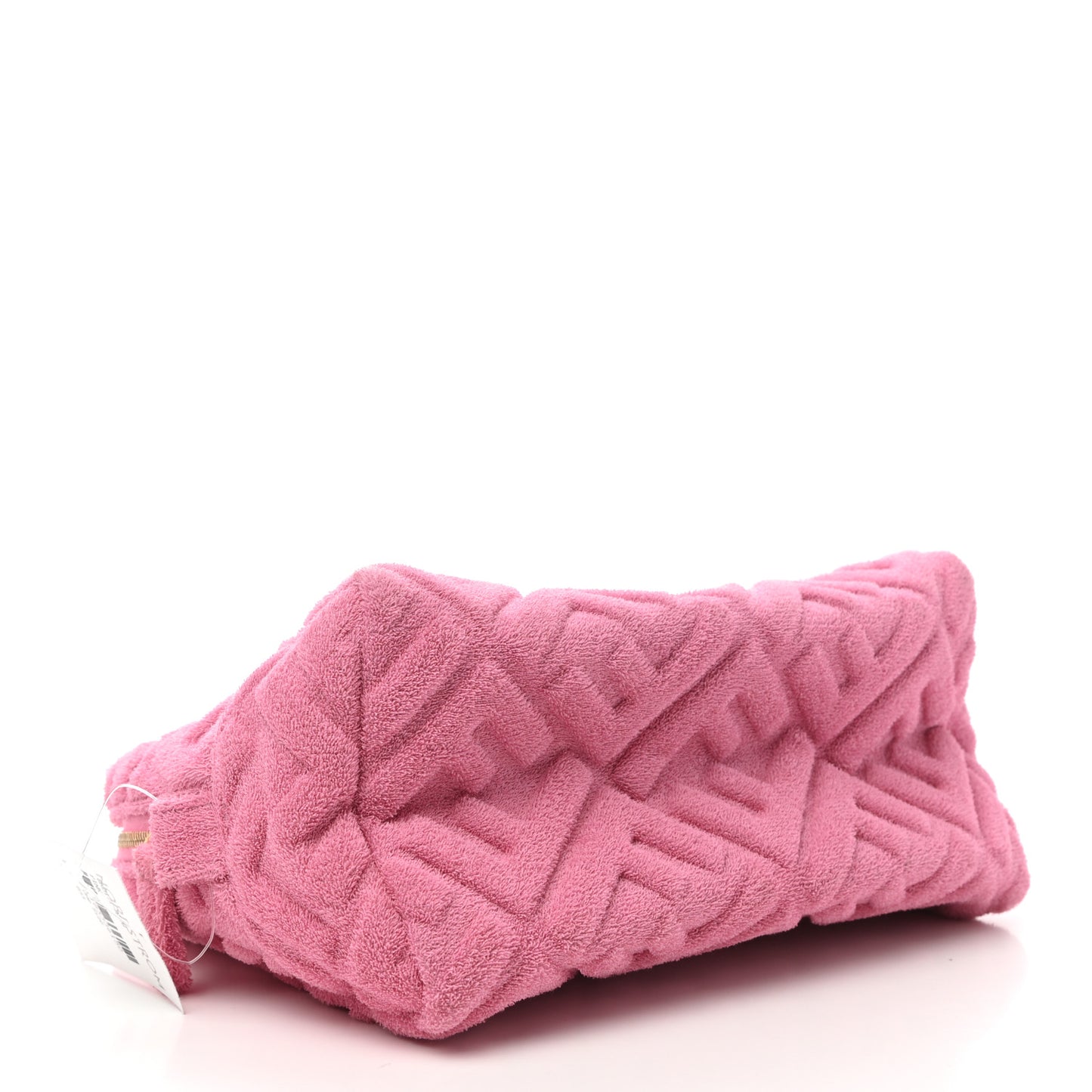 Terry Cloth Vitello Century Matte FF 1974 Embossed Medium Trapezoid Beauty Pouch Lollypop