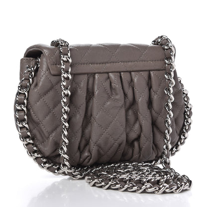 Chanel Washed Lambskin Quilted Mini Chain Around Flap Taupe 3 of 11
