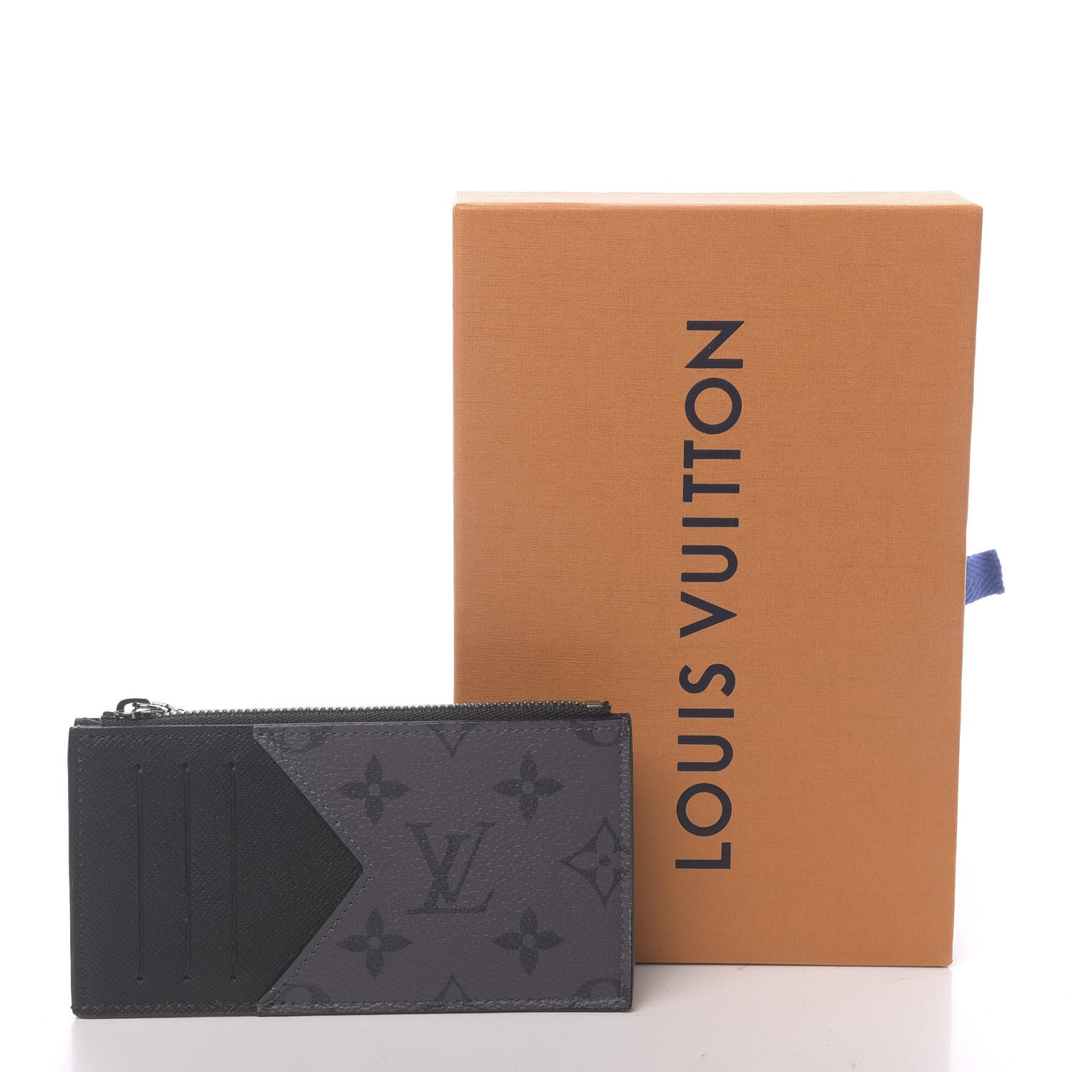 Louis Vuitton Reverse Monogram Eclipse Taiga Coin Card Holder 7 of 7