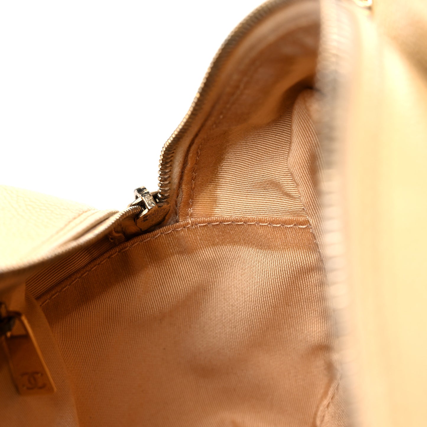 Caviar Quilted Petit Timeless Tote PTT Beige