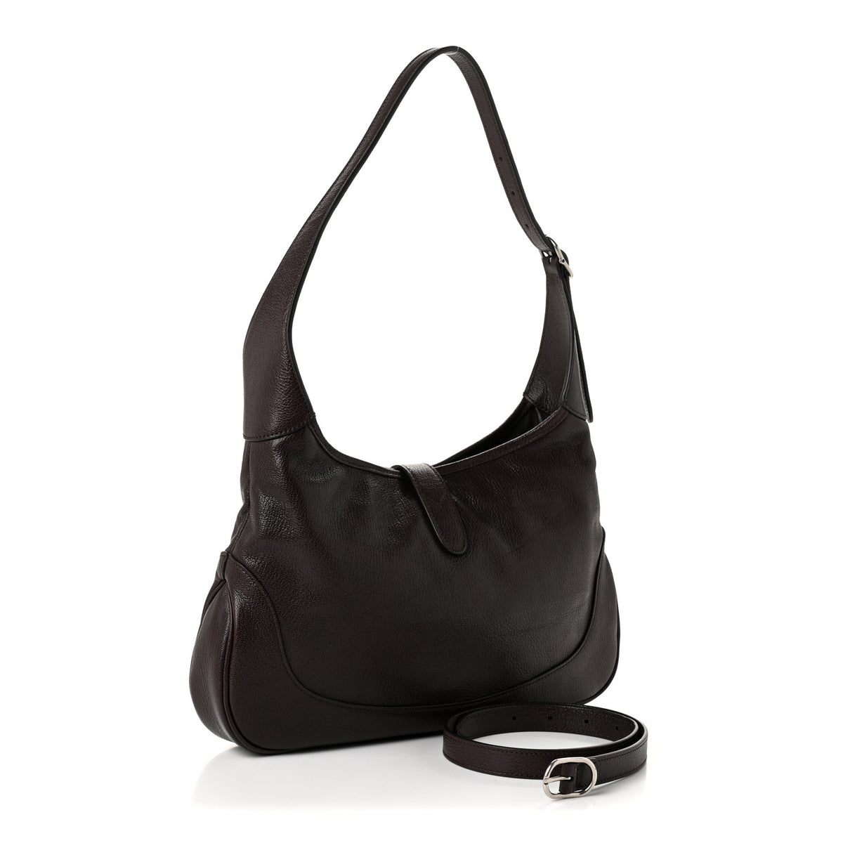 Gucci Goatskin Medium Jackie 1961 Hobo Dark Brown 3 of 9