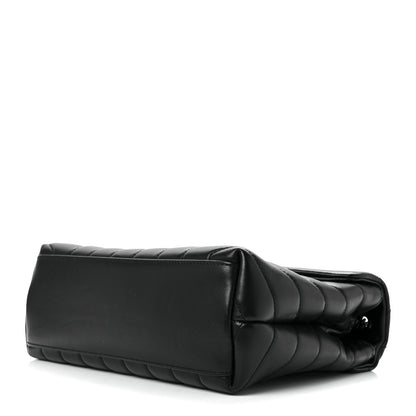 Saint Laurent Calfskin Y Quilted Monogram Monochrome Small Loulou Chain Satchel Black 10 of 15