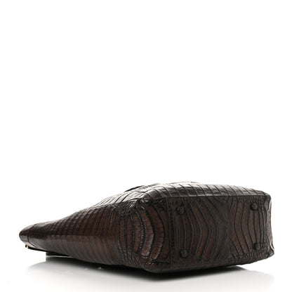 Nancy Gonzalez Crocodile Tote Brown 4 of 15