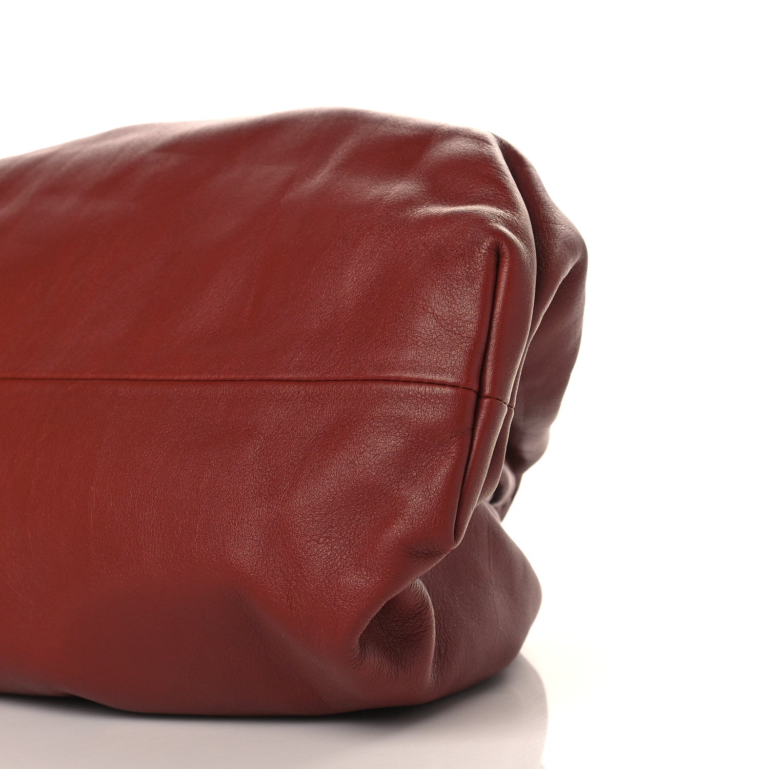 Bottega Veneta Smooth Butter Calf The Pouch Oversized Clutch Rust 9 of 9