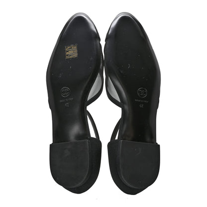 Chanel Mesh Grosgrain Cap Toe CC Flats 42 Black 5 of 11