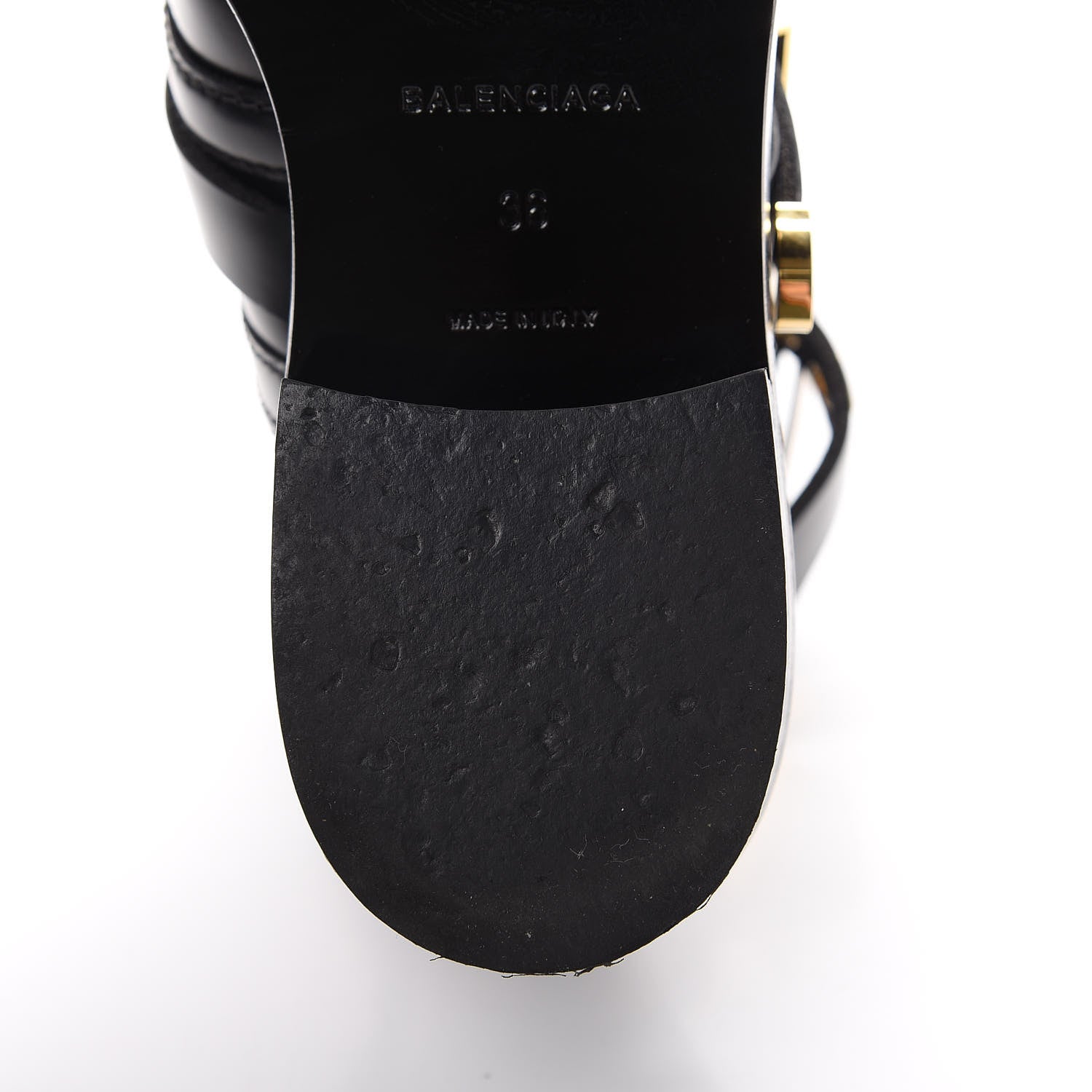 Balenciaga Brushed Calfskin Ceinture Ankle Boots 36 Black 8 of 13