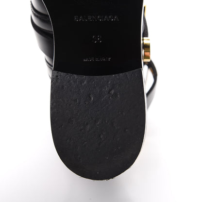 Balenciaga Brushed Calfskin Ceinture Ankle Boots 36 Black 8 of 13
