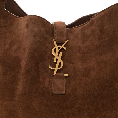 Saint Laurent Suede Bea Tote Golden Leaf 8 of 10