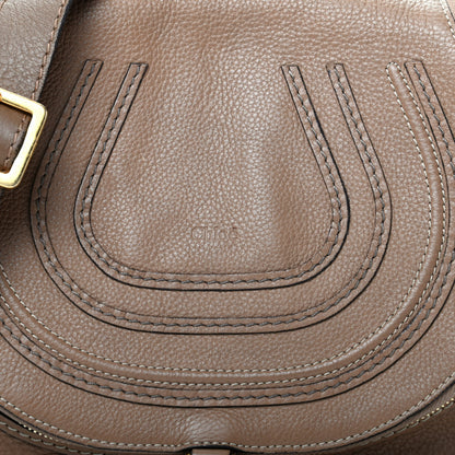 Chloe Calfskin Medium Marcie Round Zip Crossbody Nut 10 of 10