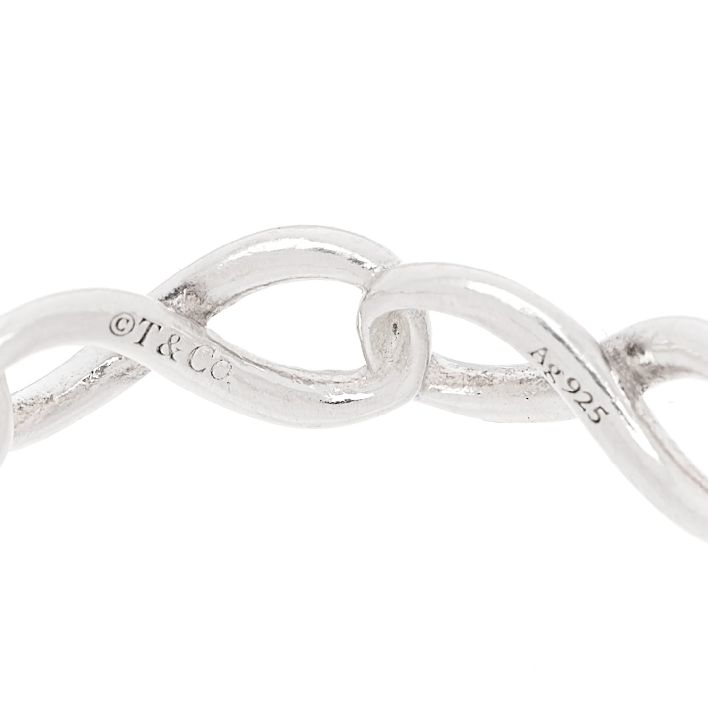 Sterling Silver Narrow Infinity Band Ring 49 5