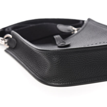 Hermes Taurillon Clemence Evelyne TPM Black 7 of 10