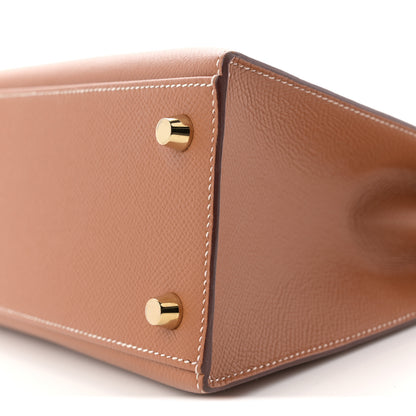 Hermes Epsom Kelly Sellier 25 Gold 10 of 11