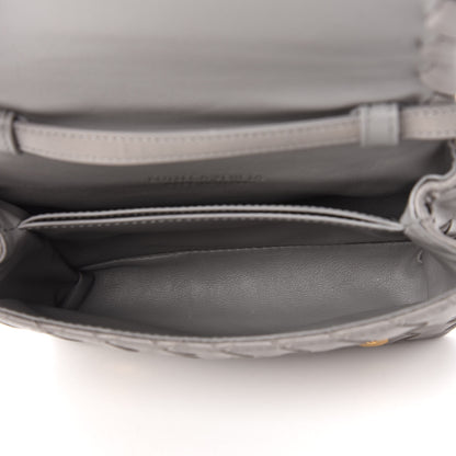 Bottega Veneta Nappa Intrecciato Shoulder Bag Grey 5 of 9