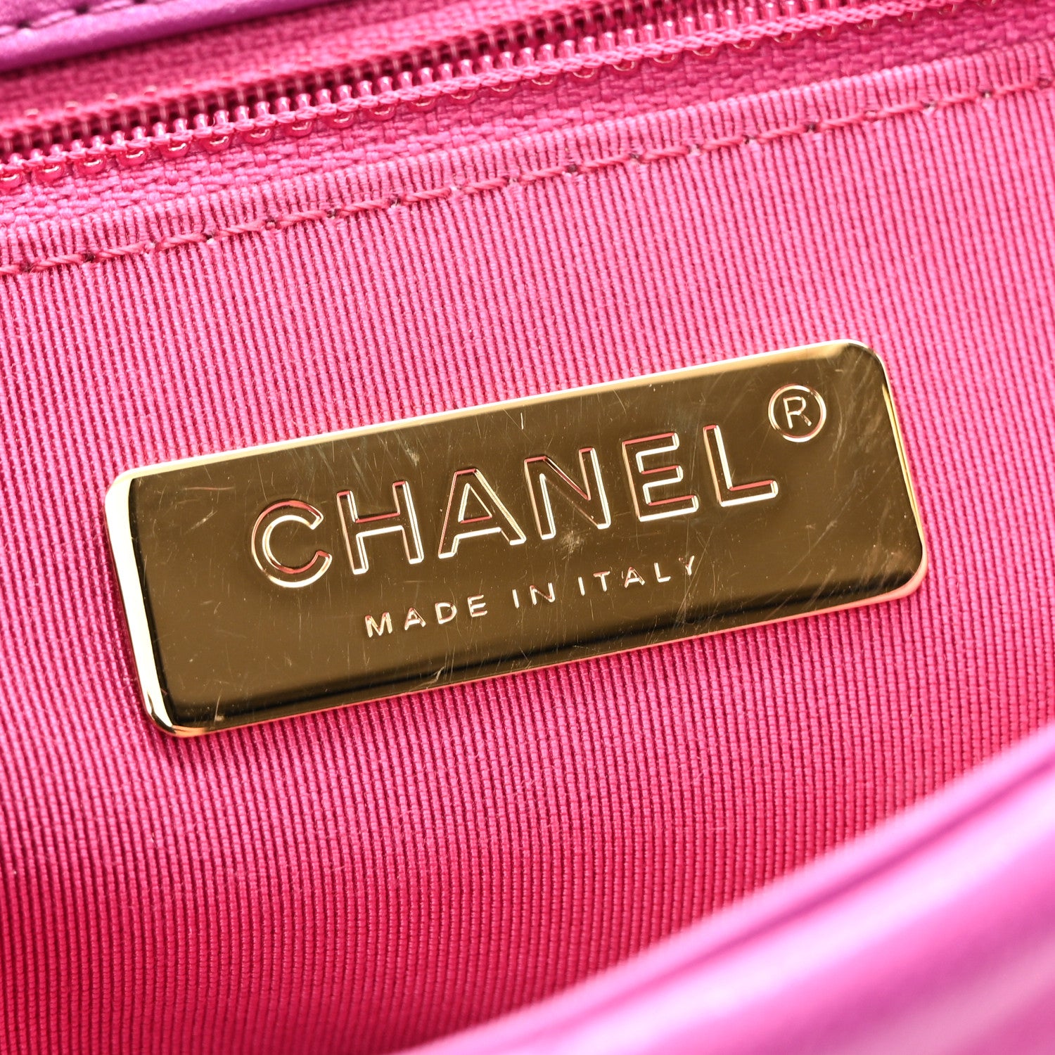 Chanel Lambskin Quilted Medium Chanel 19 Flap Purple 6 of 12