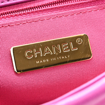 Chanel Lambskin Quilted Medium Chanel 19 Flap Purple 6 of 12