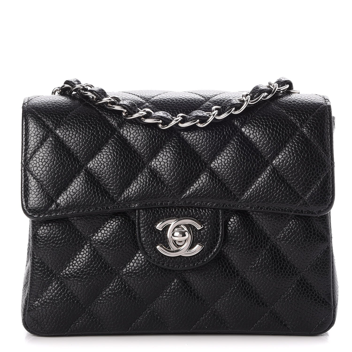 Chanel Caviar Quilted Mini Square Flap Black 1 of 8