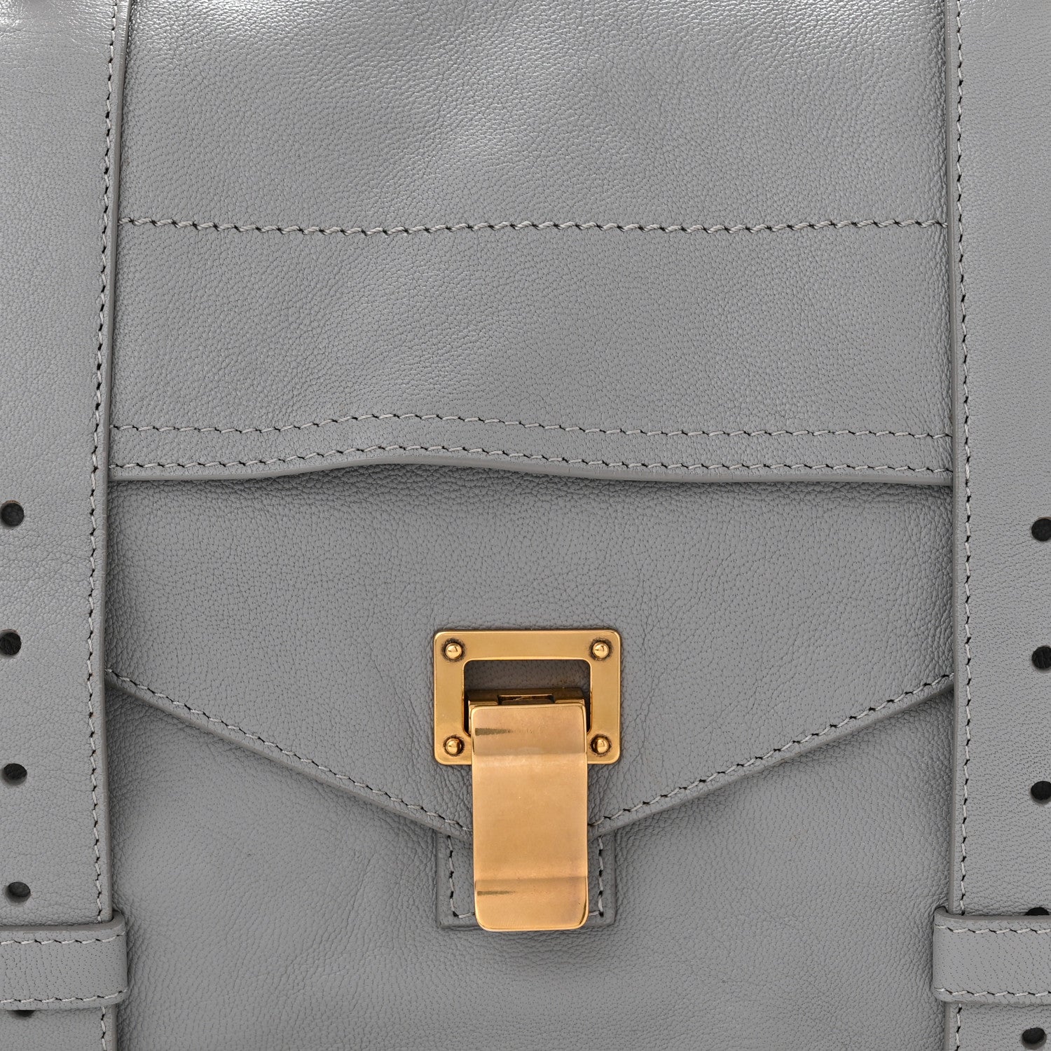 Proenza Schouler Lambskin Medium PS1 Satchel Concrete Grey 8 of 10