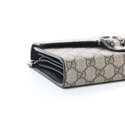 Gucci GG Supreme Monogram Mini Dionysus Chain Wallet Beige Black 7 of 8