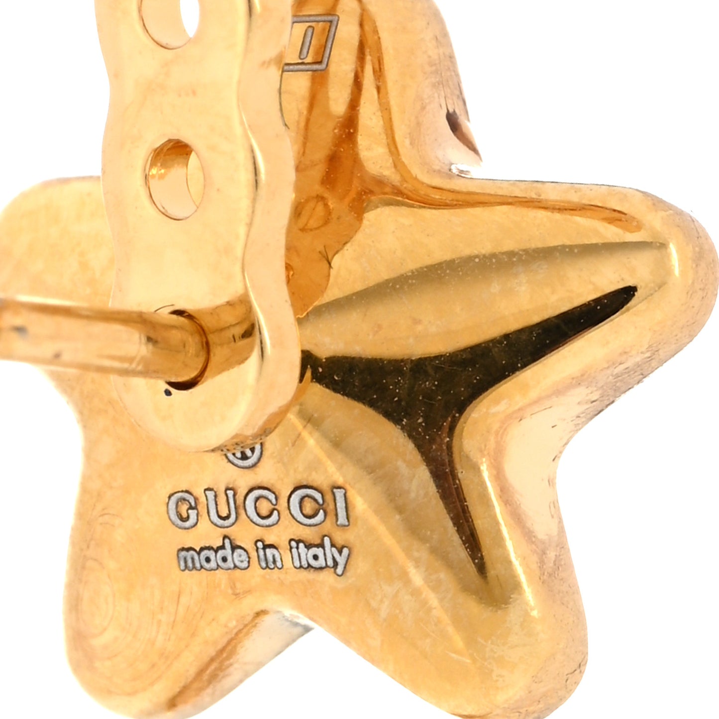 Crystal Star Logo Single Earring Gold