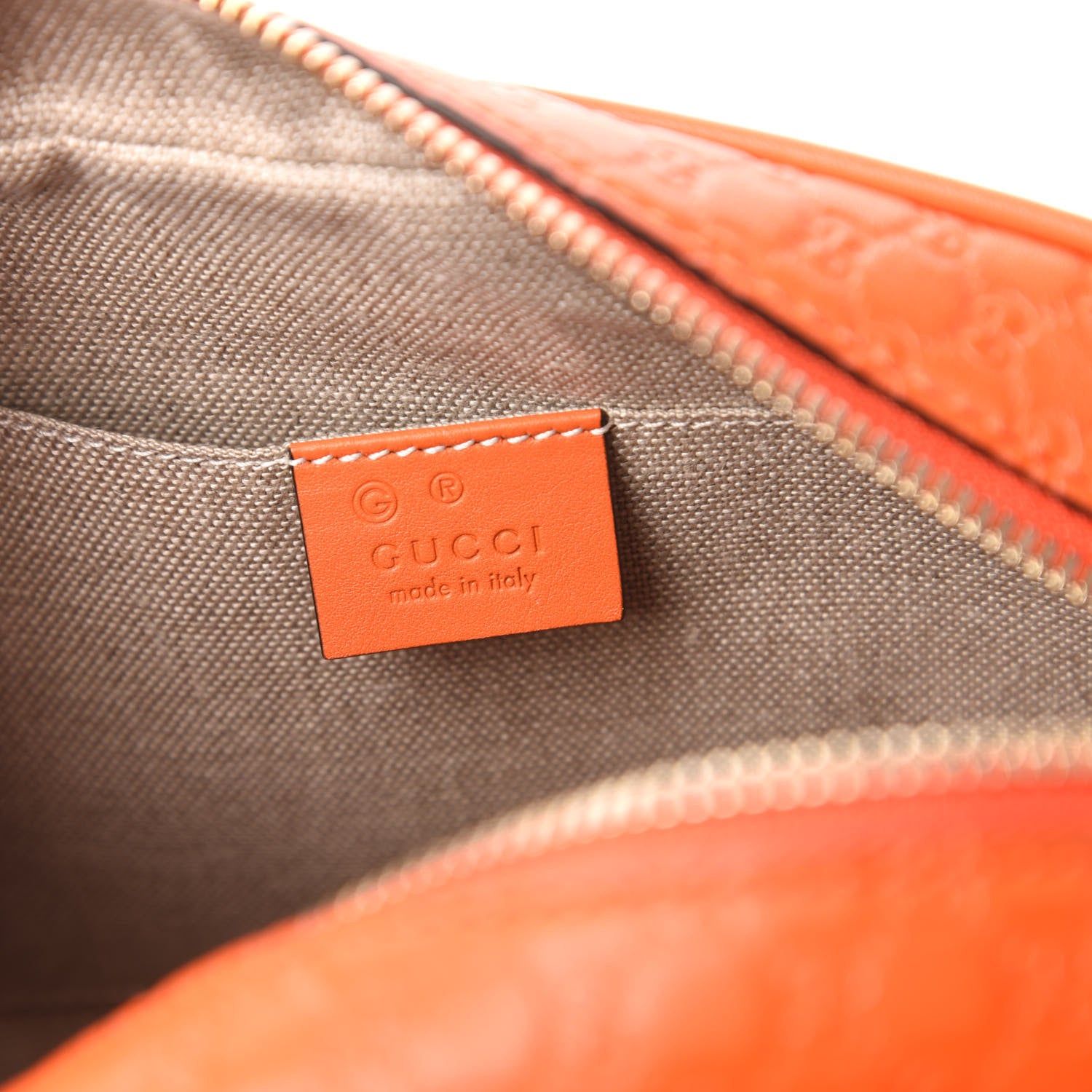 Gucci Soft Microguccissima Mini Bree Messenger Bag Sun Orange 8 of 10