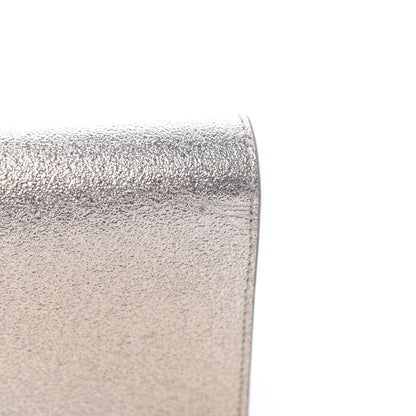 Saint Laurent Metallic Calfskin Classic Monogram Kate Tassel Chain Wallet Platine 11 of 12