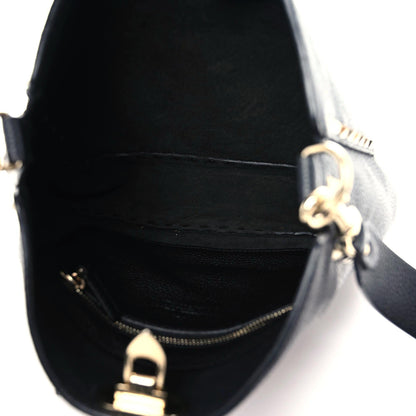 Valentino Garavani Pebbled Calfskin Large Rockstud Flip-Lock Messenger Bag Black 10 of 12