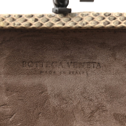 Bottega Veneta Ayers Nappa Fringe Intrecciato Knot Clutch Grey Beige 6 of 6