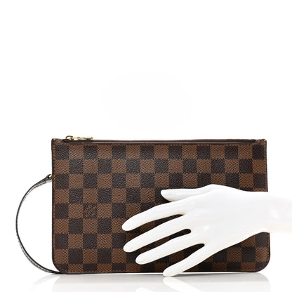 Louis Vuitton Damier Ebene Neverfull MM GM Pochette 2 of 10