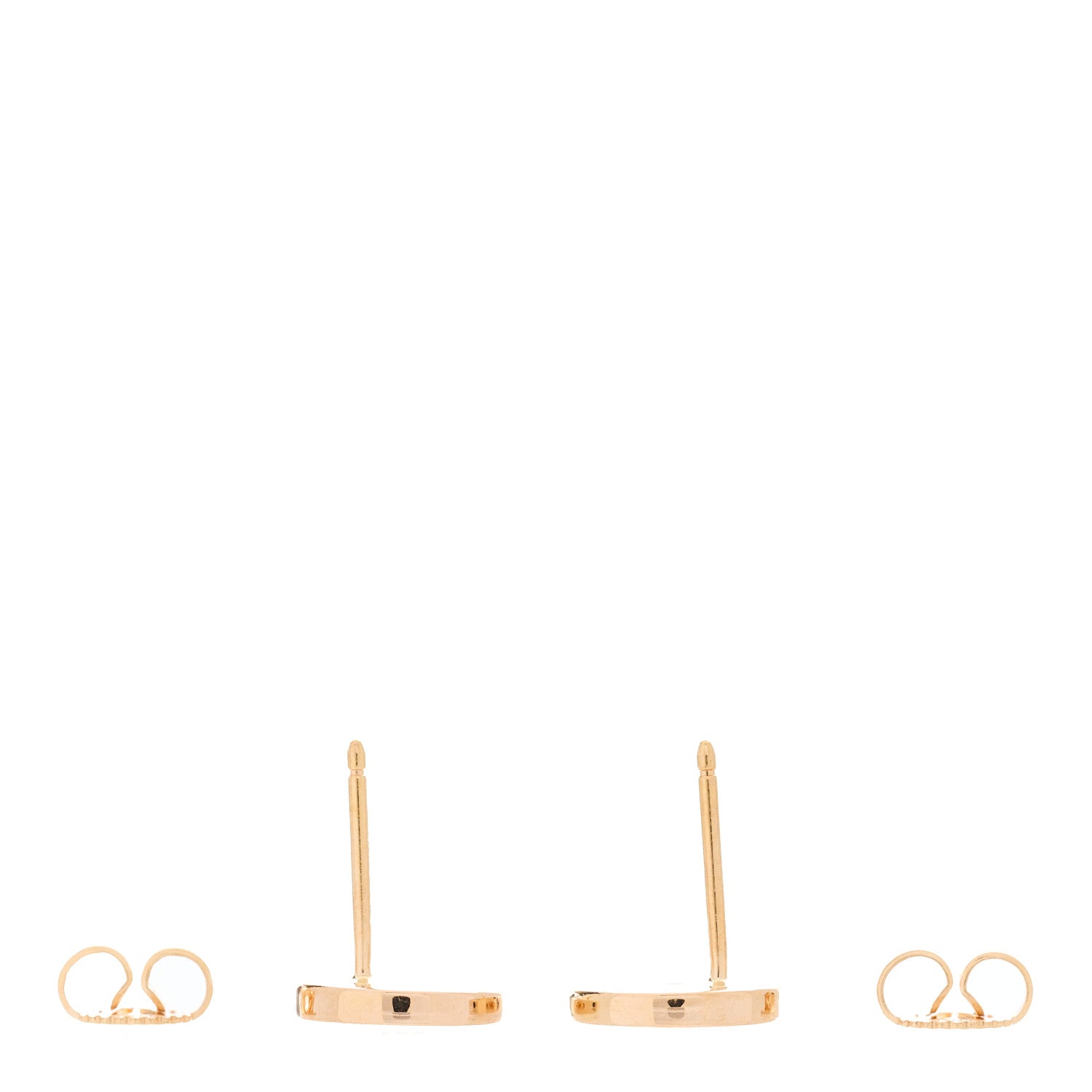 Tiffany 18K Rose Gold Diamond Mini Atlas Earrings 3 of 3