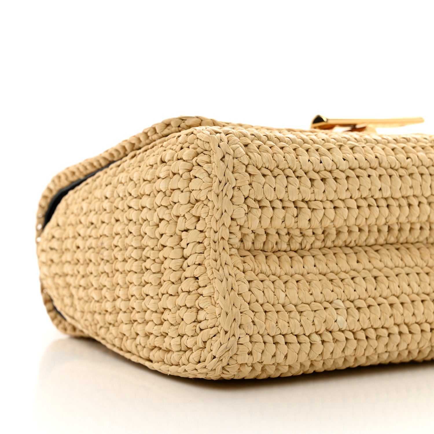 Louis Vuitton Madgascan Raffia Woven Twist Shoulder Bag MM Natural 8 of 10