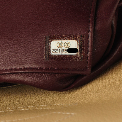 Chanel Shiny Goatskin Diagonal Quilted Medium Flap Beige 8 of 8