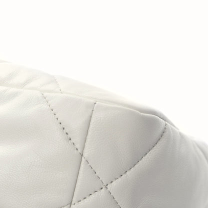 Chanel Goatskin Quilted Medium 19 Flap White 17 of 17