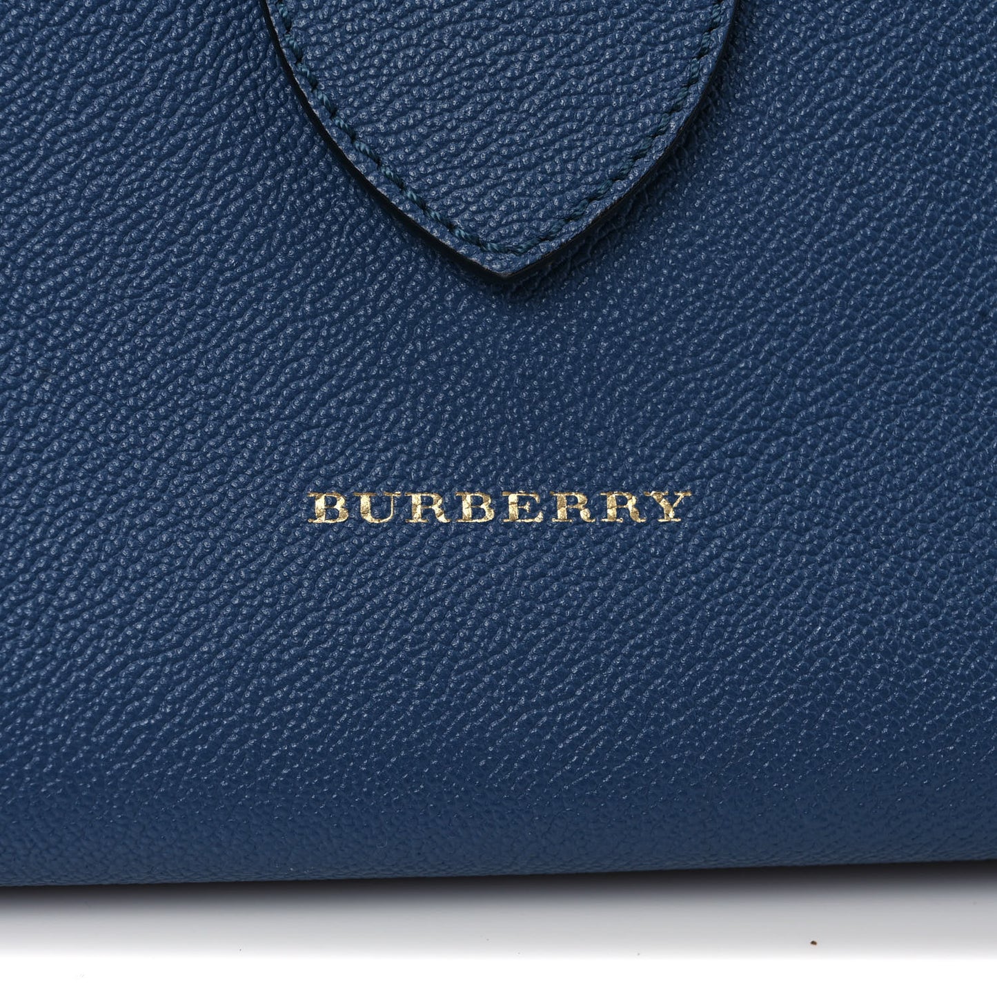 Soft Grain Calfskin Buckle Tote Steel Blue