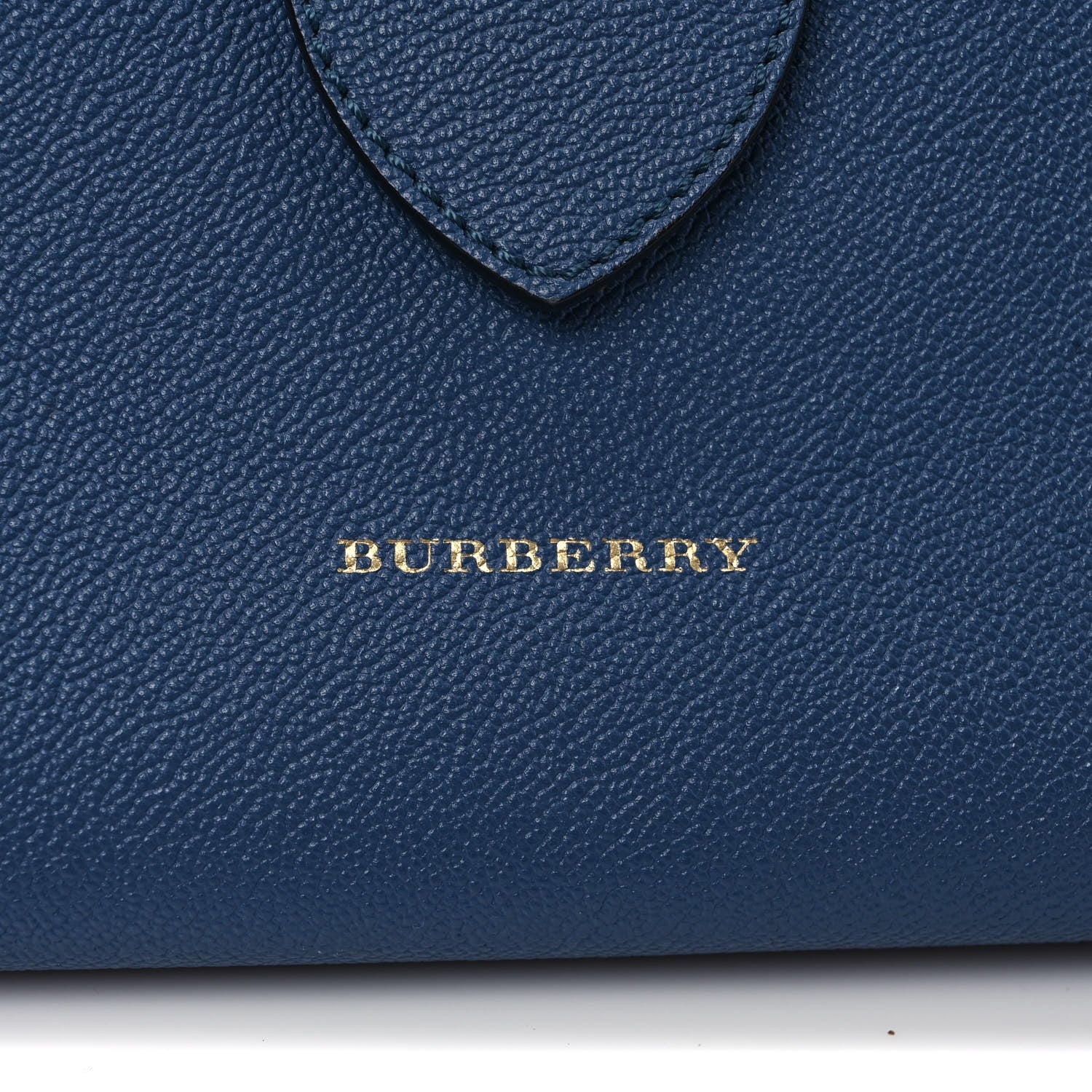 Burberry Soft Grain Calfskin Buckle Tote Steel Blue 10 of 11