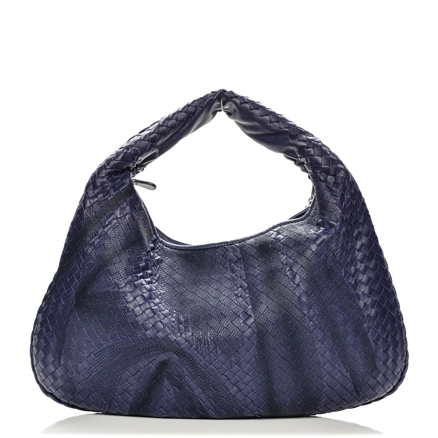 Embroidered Nappa Intrecciato Large Veneta Hobo Atlantic