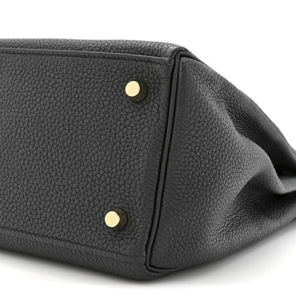 Hermes Togo Kelly Retourne 28 Black 8 of 9