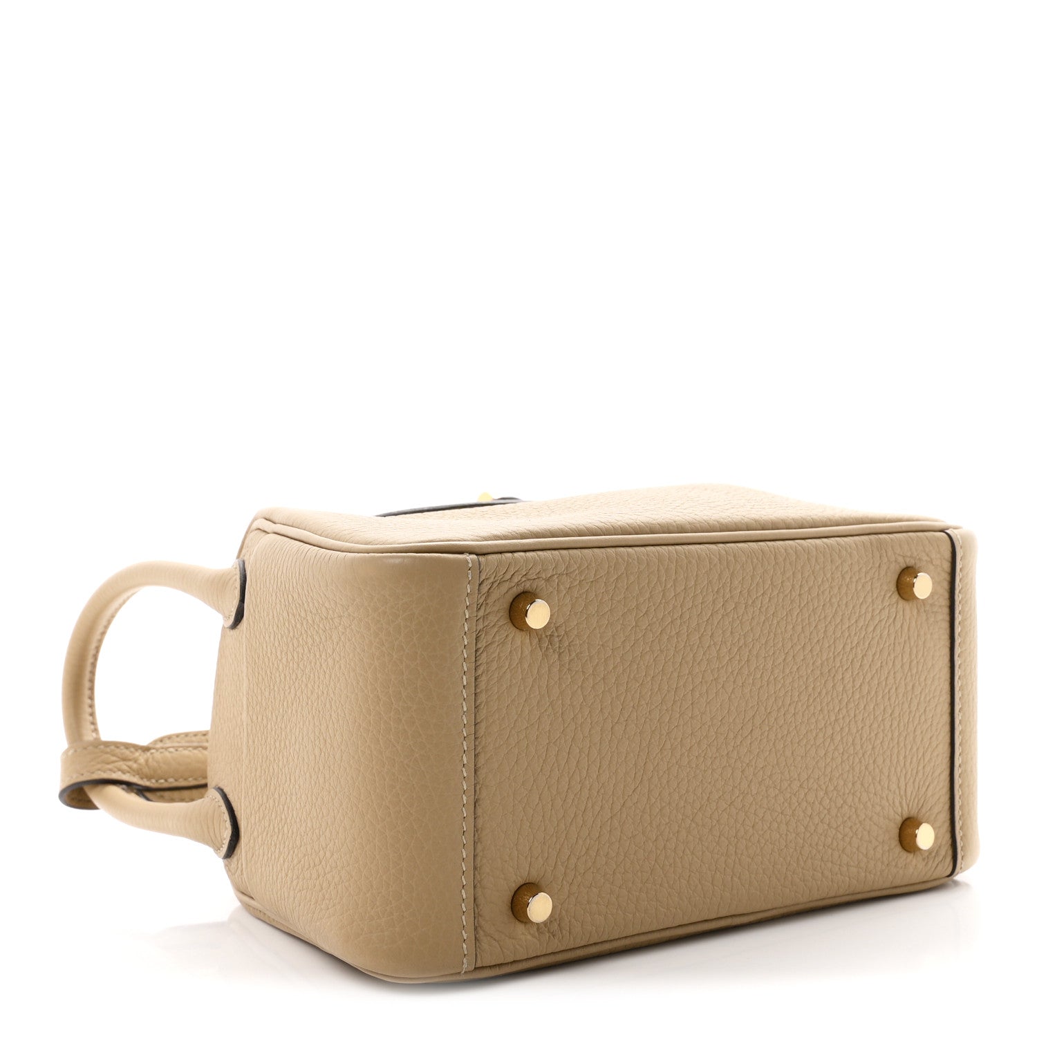Hermes Taurillon Clemence Verso Mini Lindy 20 Trench Gris Asphalte 4 of 10