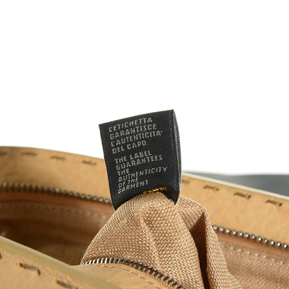 Fendi Woven Straw Calfskin Romano Selleria Medium Adele 1328 Bag Naturale 8 of 10