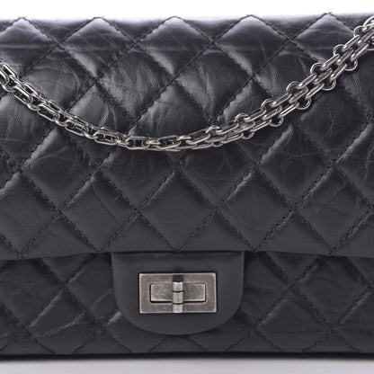 Chanel Aged Calfskin Quilted 2.55 Reissue 225 Flap Black 10 of 11