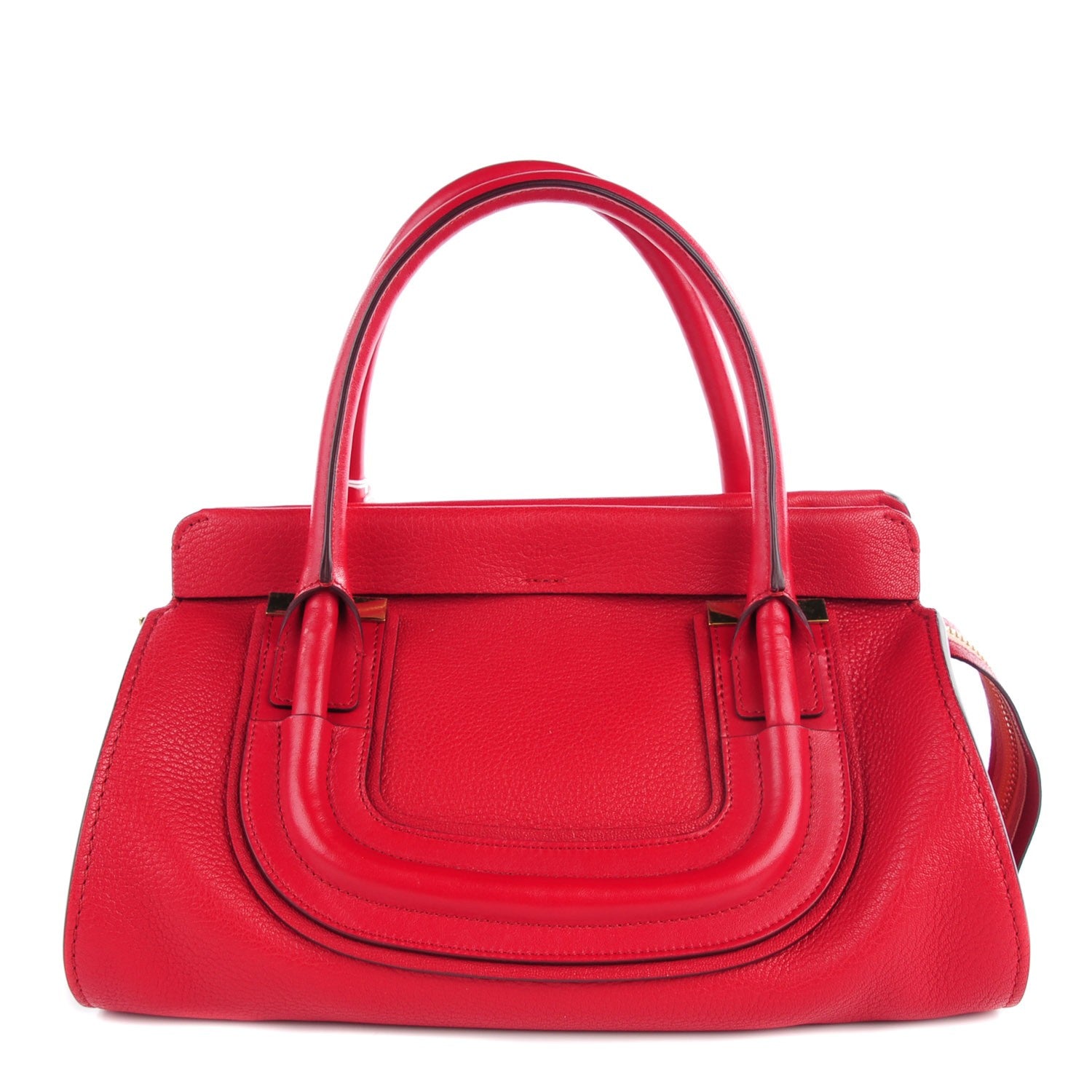 Chloe Calfskin Medium Everston Satchel Acerola 1 of 9