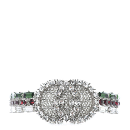 Gucci Crystals Double G Web Bracelet 1 of 9