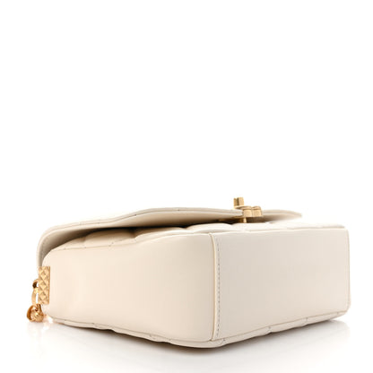 Chanel Lambskin Quilted CC Coin Flap Bag White 4 of 10