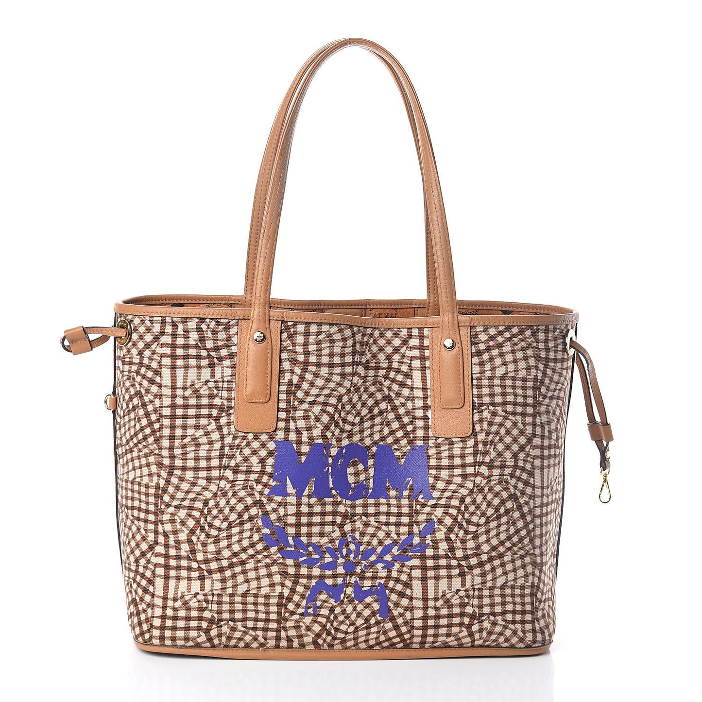 Visetos Medium Liz Reversible Shopper Tote Cognac