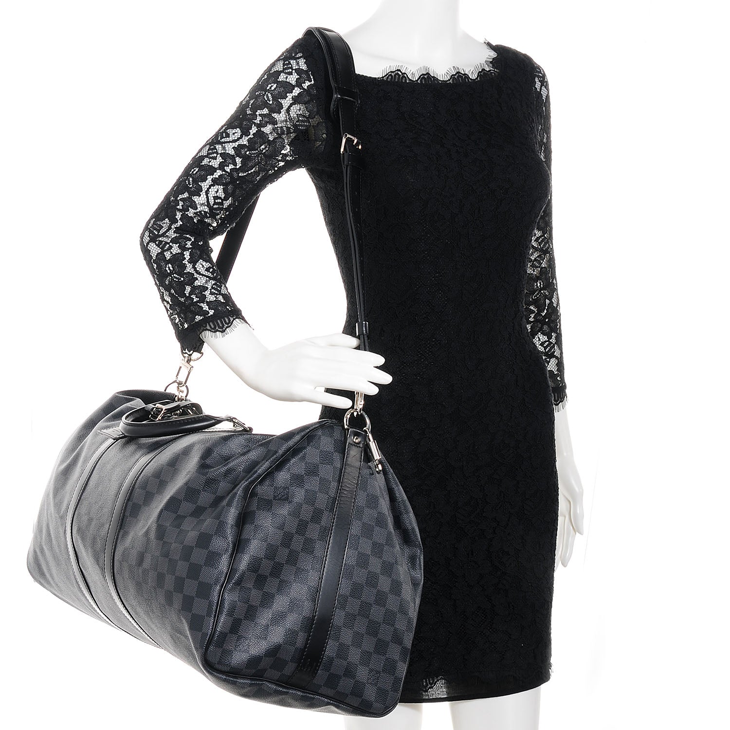 Louis Vuitton Damier Graphite Keepall Bandouliere 55 2 of 8