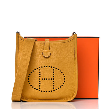 Hermes Taurillon Clemence Evelyne TPM Jaune Ambre 12 of 12